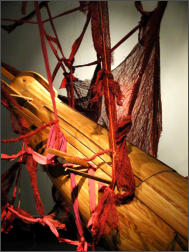 NACHEN  in Netze gehngt 2004, Installation WONIN IST VORWRTS ?