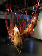 WOHIN IST VORWRTS ? Installation Galerie Artlantis 2004