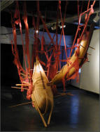 WOHIN IST VORWRTS ? Installation Galerie Artlantis 2004